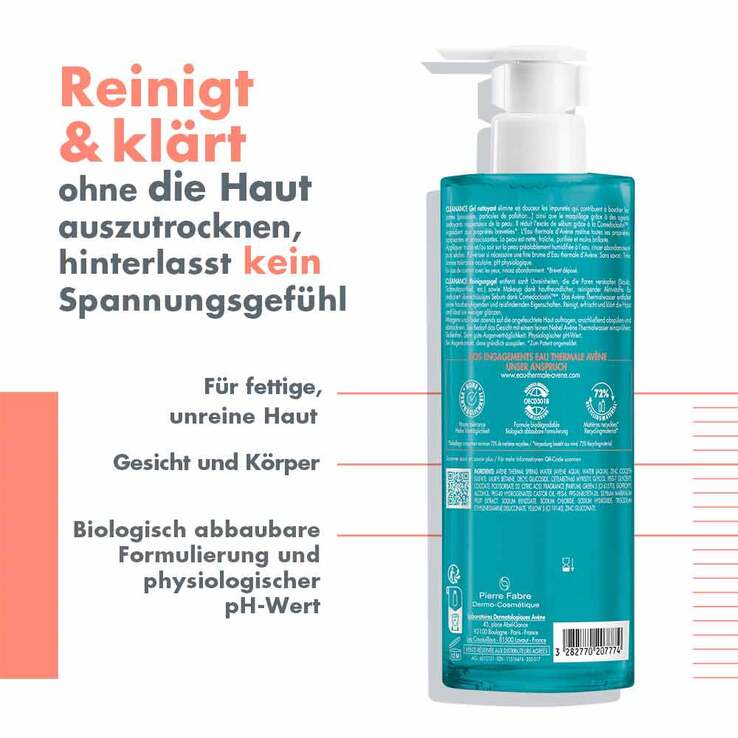 Avene Cleanance Reinigungsgel, 400 ml