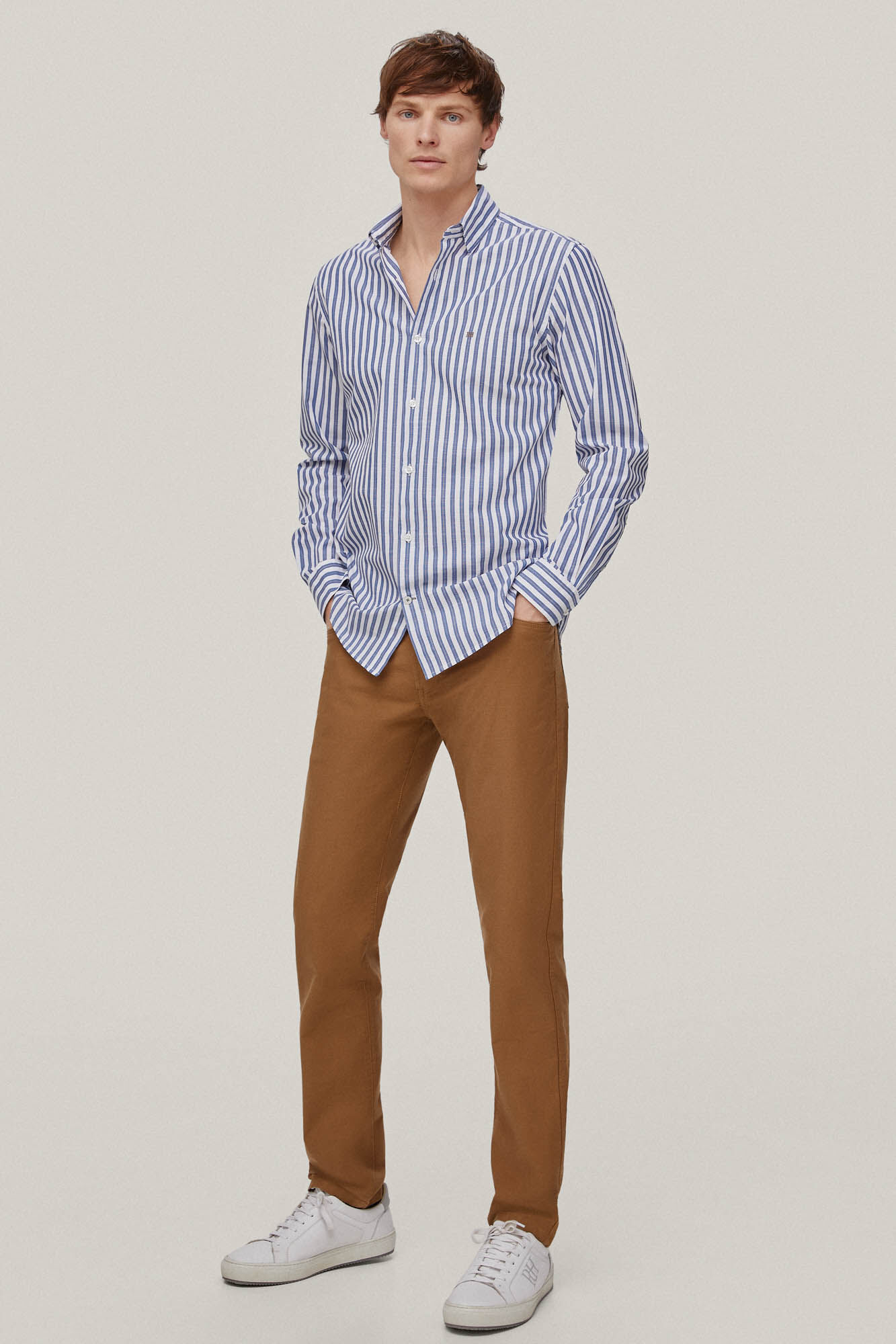 Camisa listrada - Azul