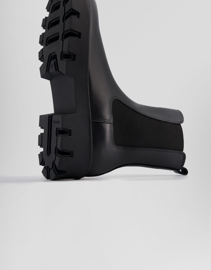 Botas Chelsea de couro para homem