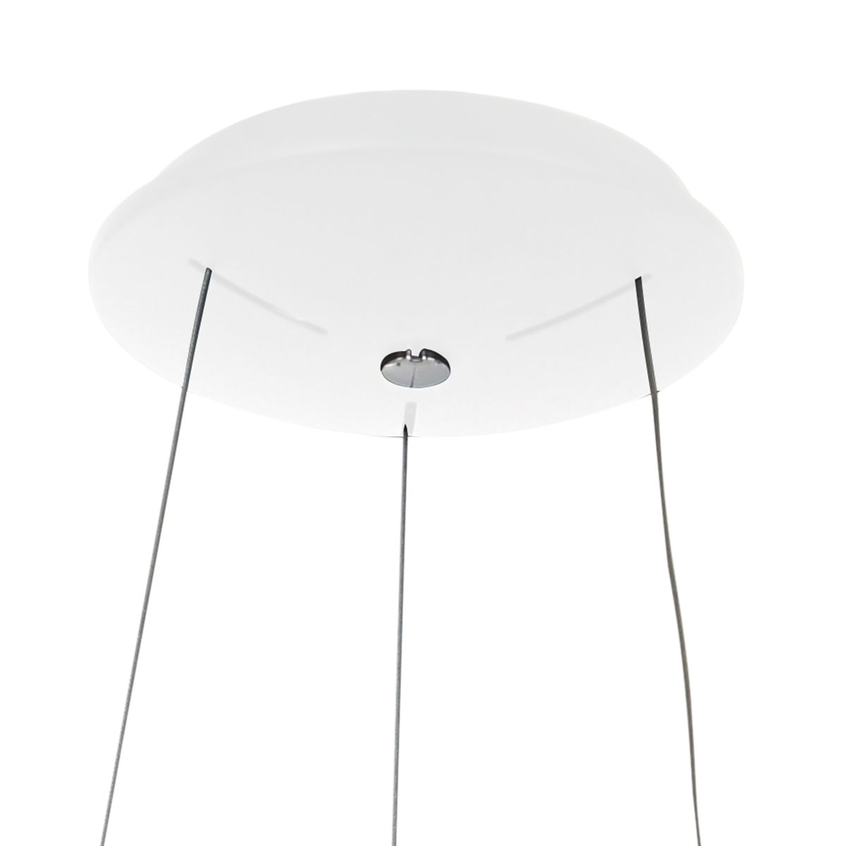Design hanglamp wit incl. LED dimbaar - Ringlede