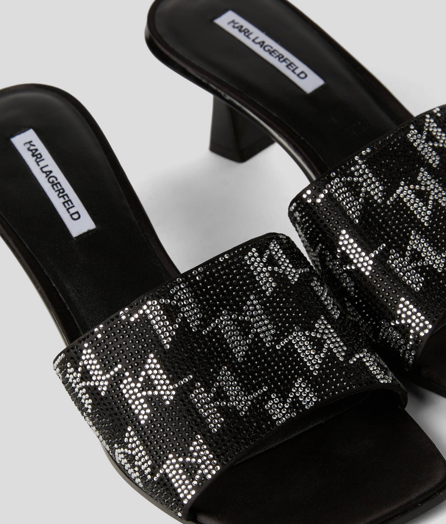SANDALES EN STRASS KL MONOGRAM PANACHE