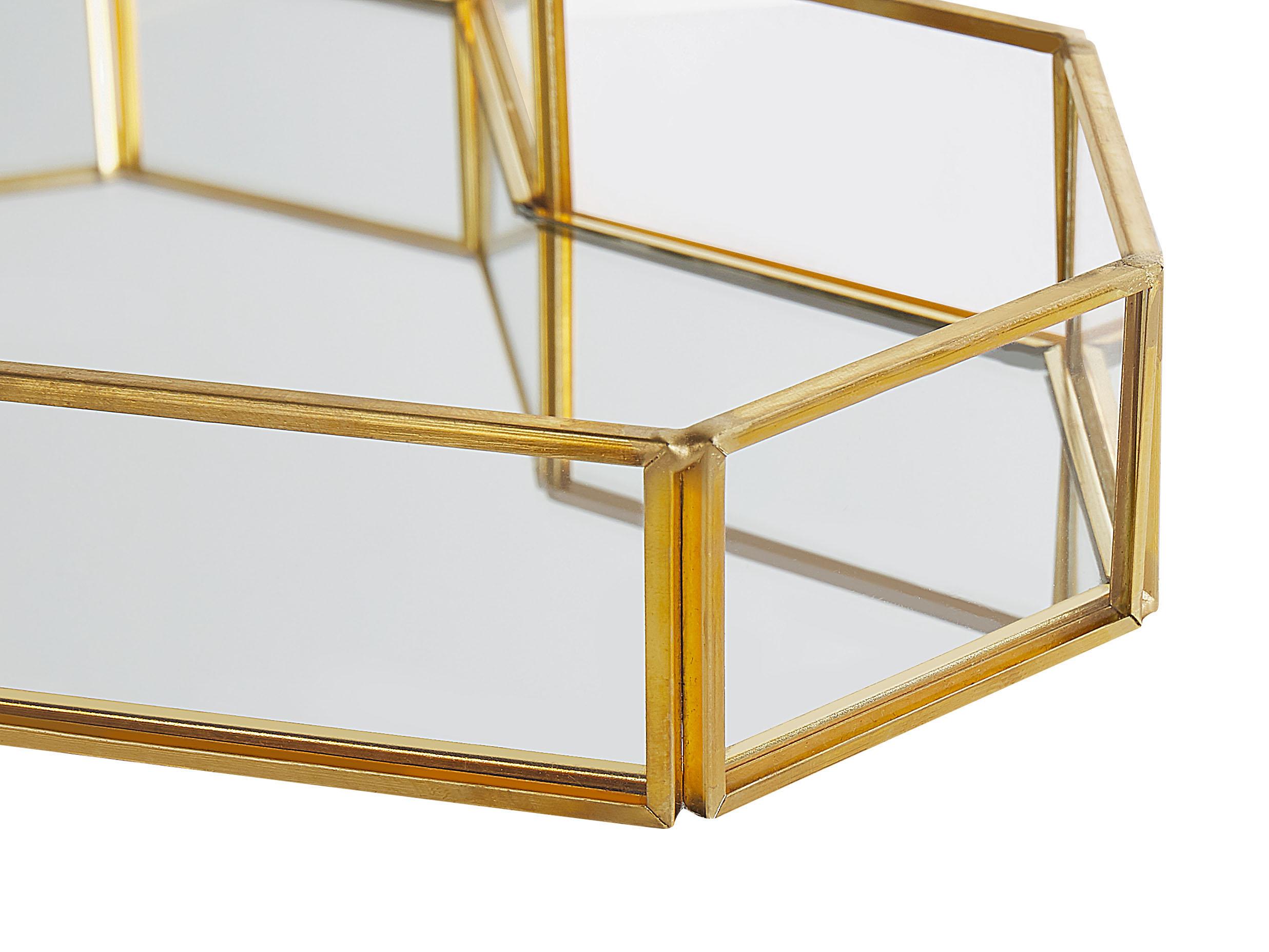 Decoratief dienblad Hart PONTIVY Glas Goud