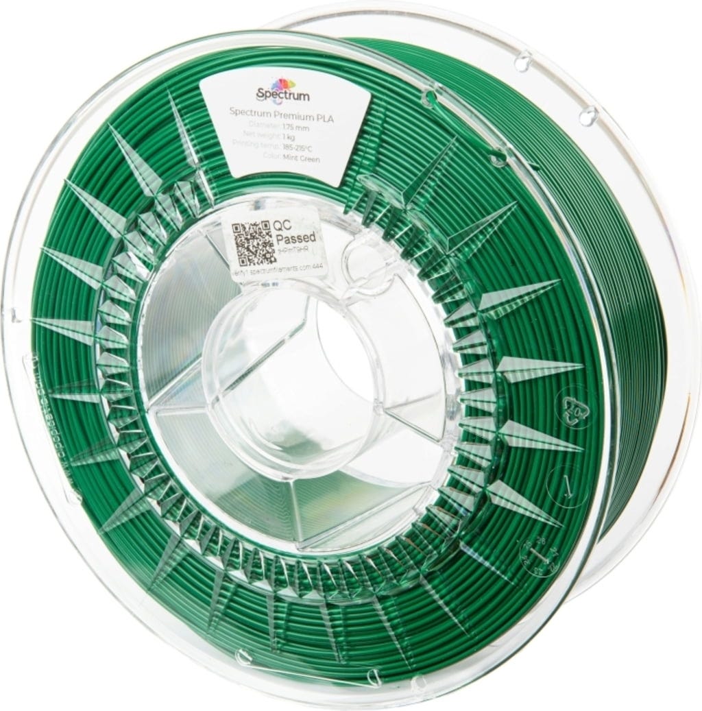 Spectrum  PETG Premium Mint Green, 1,75 mm / 1000 g    Vielfältiges Filament mit hoher Transparenz & Temperaturbeständigkeit