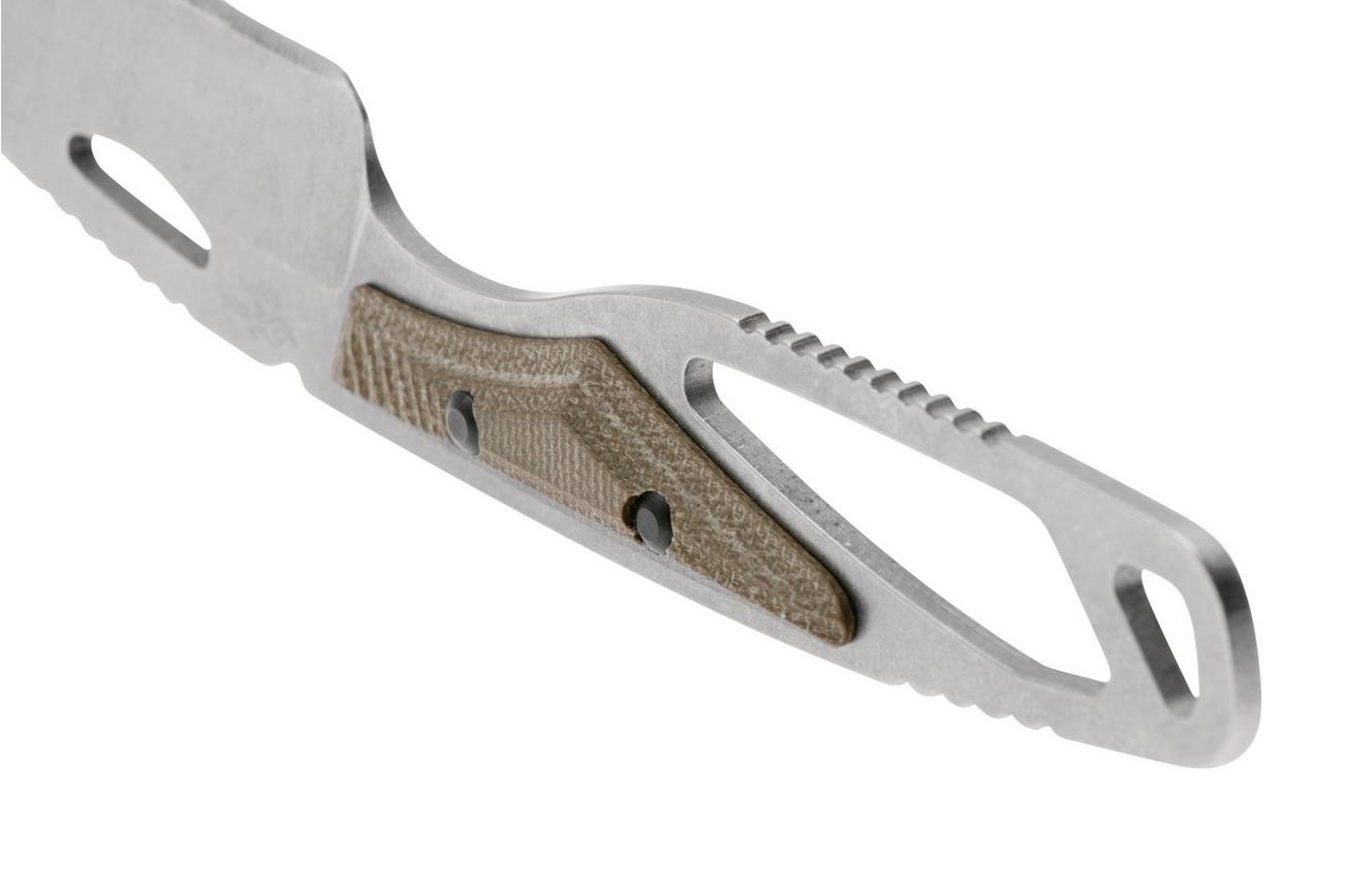 Buck PakLite Hide Pro 630GRS Stonewashed BOS S35VN, Green Micarta, jachtmes