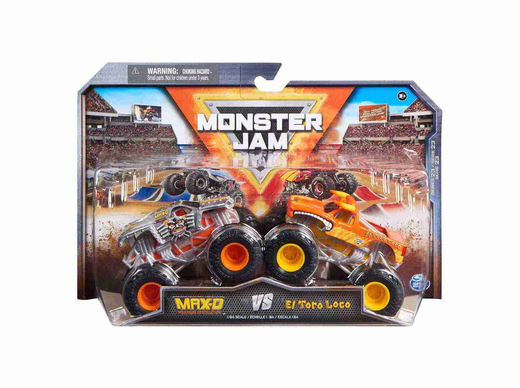 MAX-D VS EL TORO LOCO MONSTER JAM 1.64 PACK 2