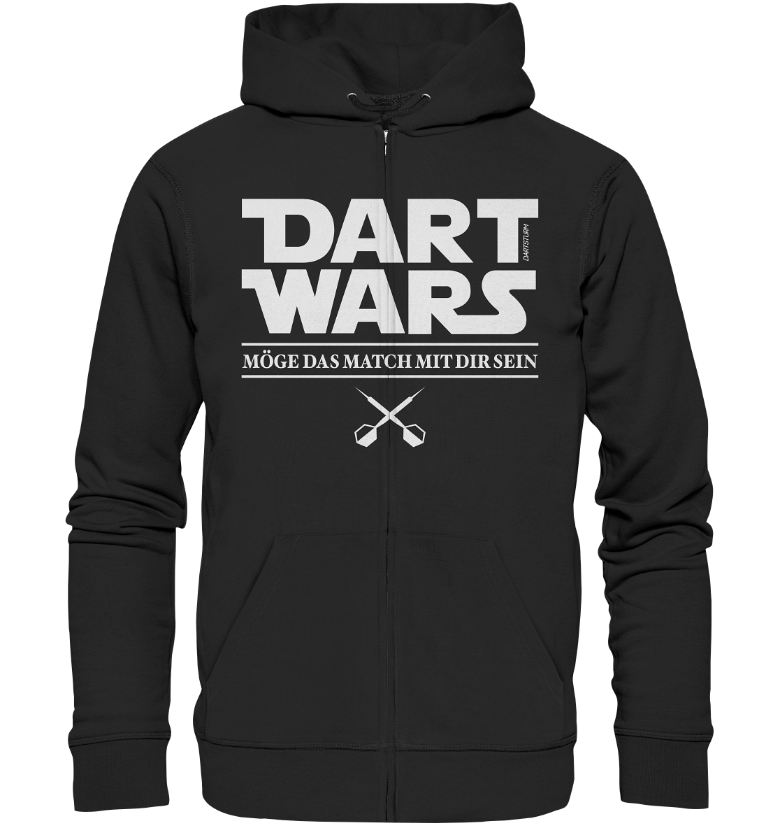 DartSturm - Dart Wars Weiß - Organic Zipper