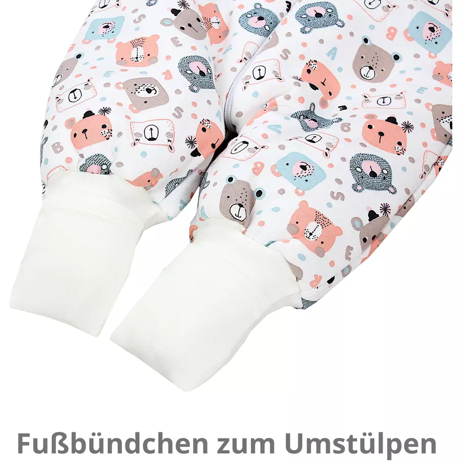 TupTam Winter Babyschlafsack mit Beinen 2,5 Tog koralle