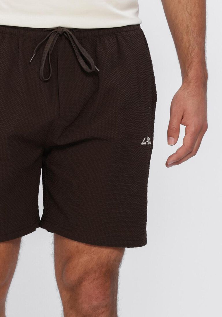 bruine les deux zwembroeken stan seersucker swim shorts