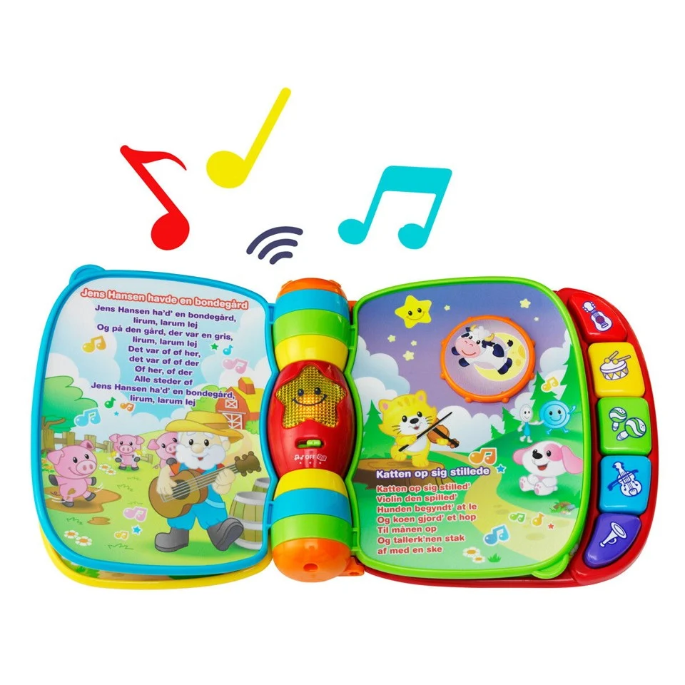 Vtech - Baby Musikbog med Børnesange (Dansk)
