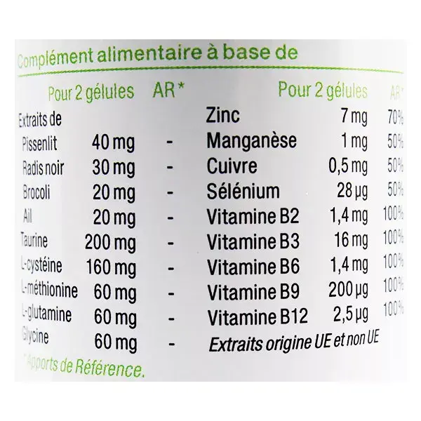 Nutergia Ergydétox 60 cápsulas