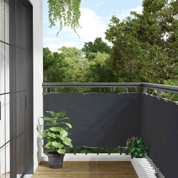 vidaXL Balkongskjerm antrasitt 1000x90 cm PVC
