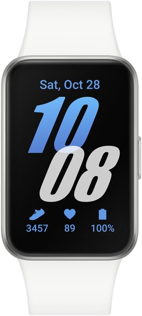 Galaxy Fit3 (40mm) Smart Watch mit Silikon Armband (SM-R390NZSAEUB) - Prism Crush White (Weiss)