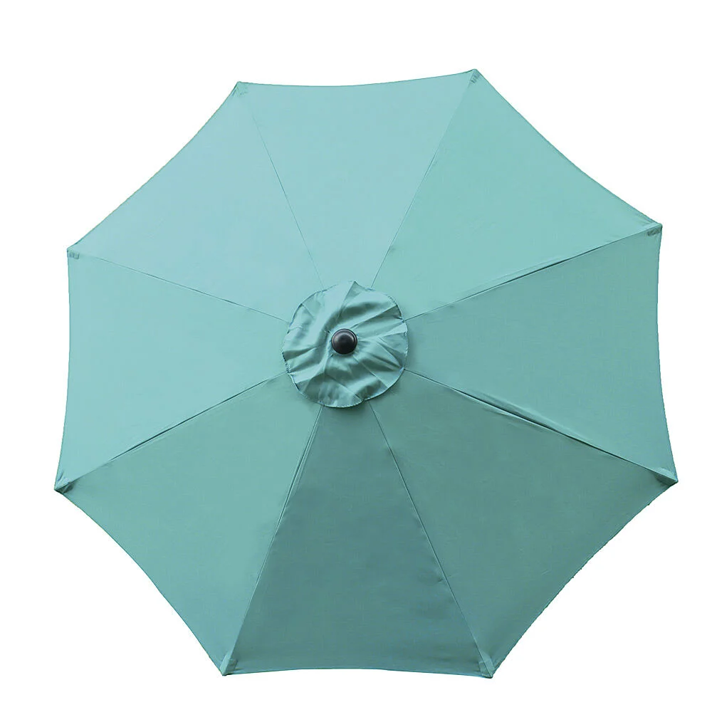 Parasol déporté Malaga rond bleu émeraude Ø.300 x H.245 cm