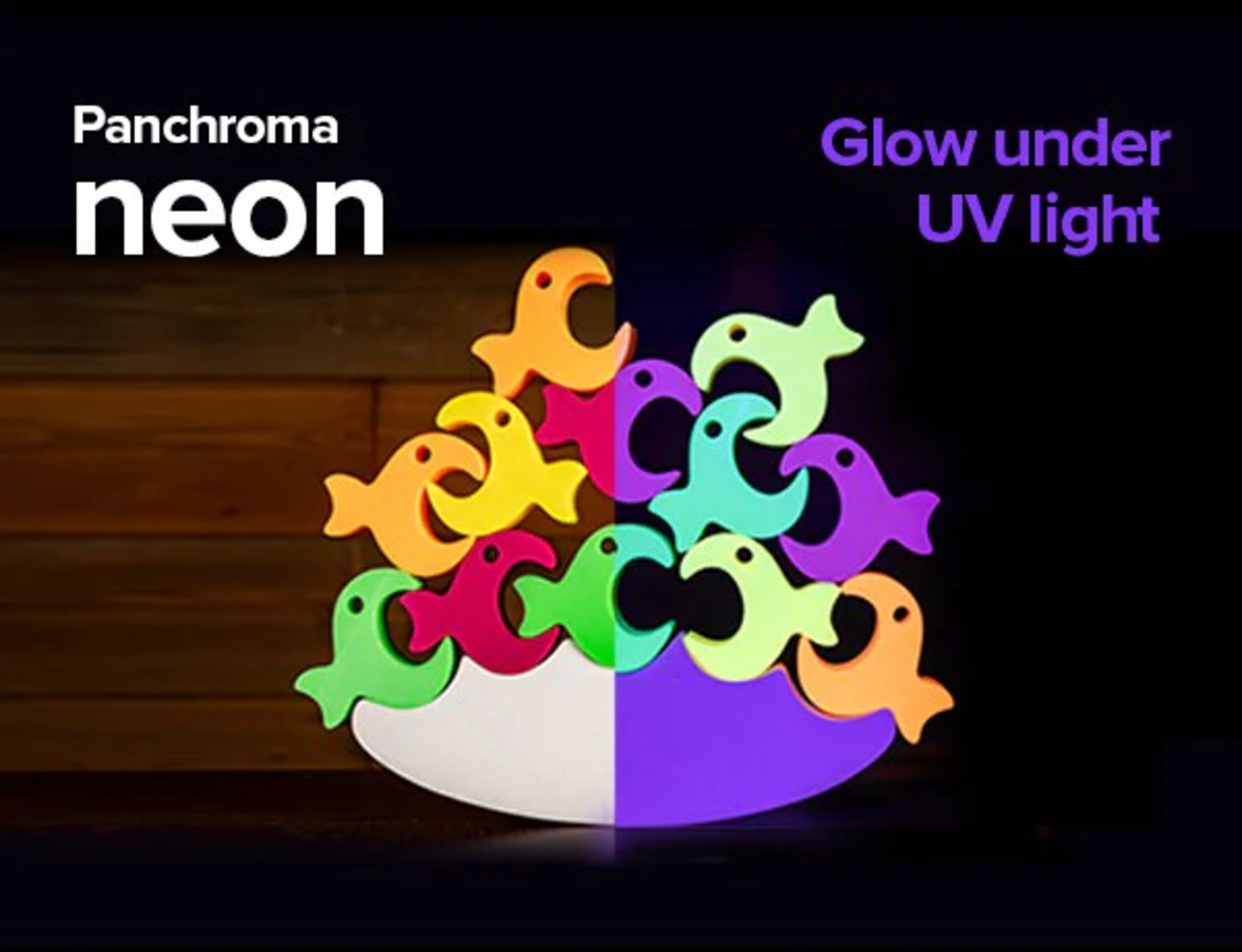 Polymaker  Panchroma™ PLA Neon Yellow, 1,75 mm / 1000 g    UV reaktives Filament in Gelb