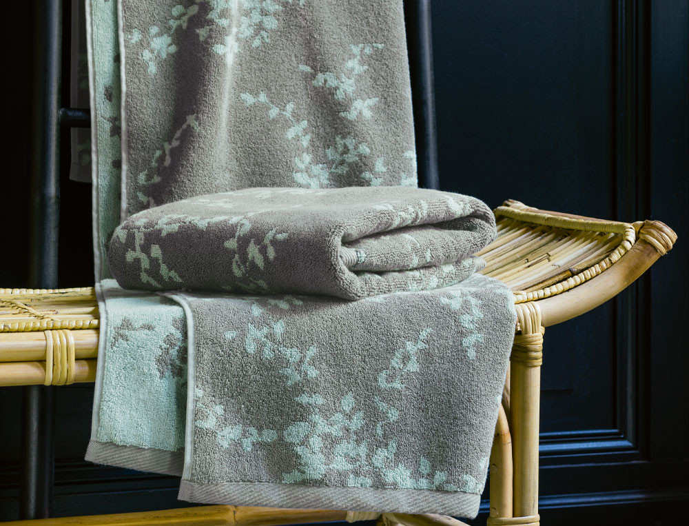 Drap de bain jacquard-Dans les nuages jacquard
