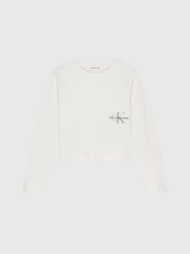 Camiseta de manga comprida com logotipo