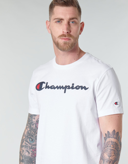 Champion - COTTON ATHLETIC JERSEY COMBED - Blanc