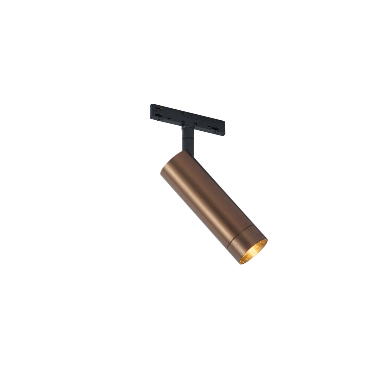 Moderne spot donker brons voor railsysteem 1-fase GU10 35mm - Slimline Uzzy