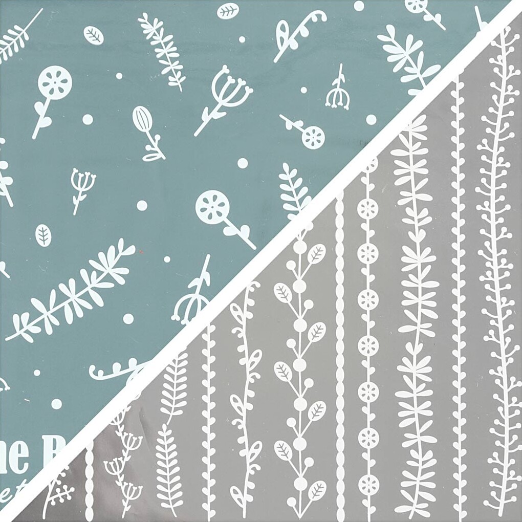 Dekorationsfolie Og Design Limark - Forårsblomster - 15X15 CM - 2X2 Ark