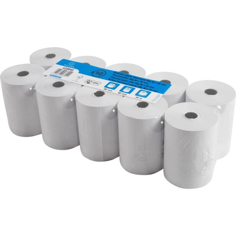 Bobines Balances Exacompta 43804E - l 80 mm x L 44 m, Ø 56 mm - 1 pli(s) - paquet de 1