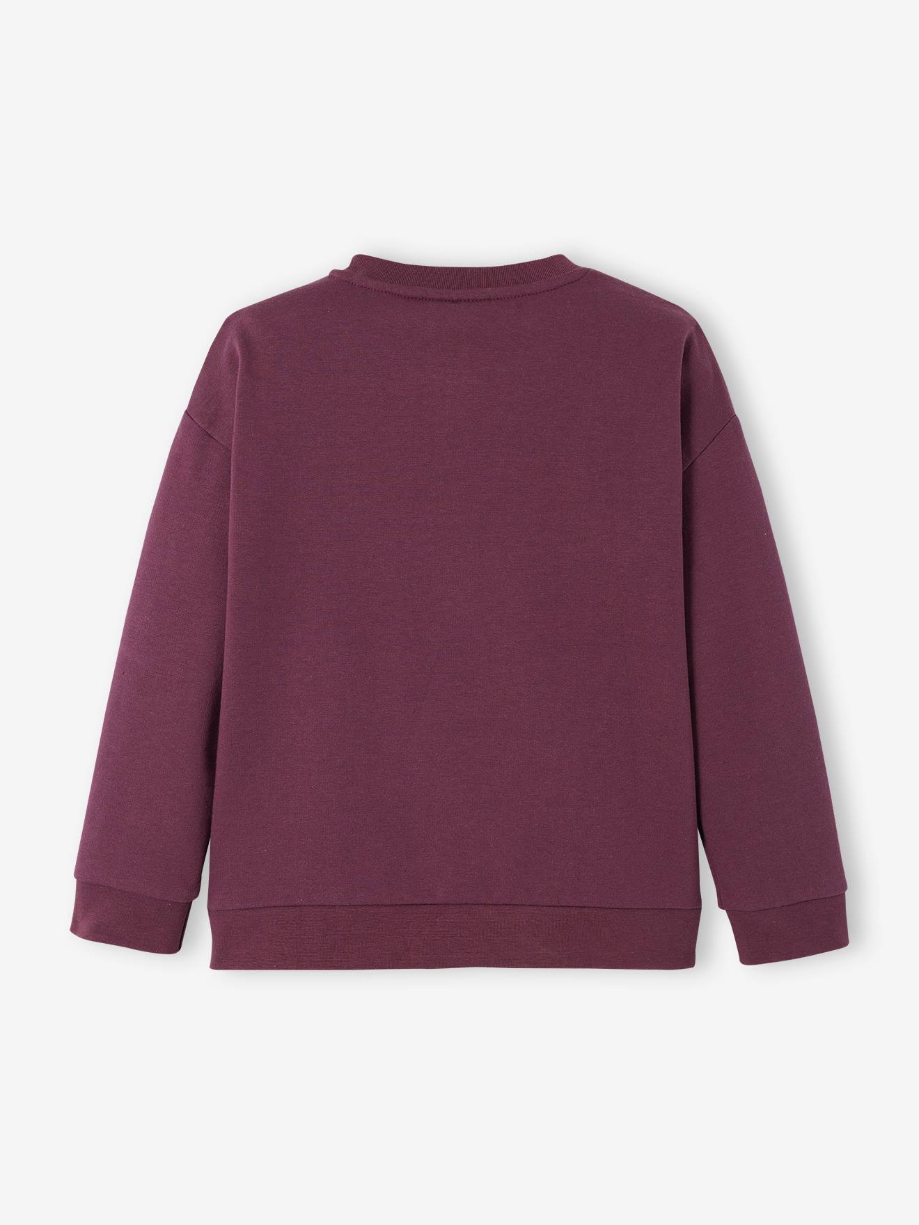 Moletom Harry Potter®, lisinho roxo escuro com estampa.