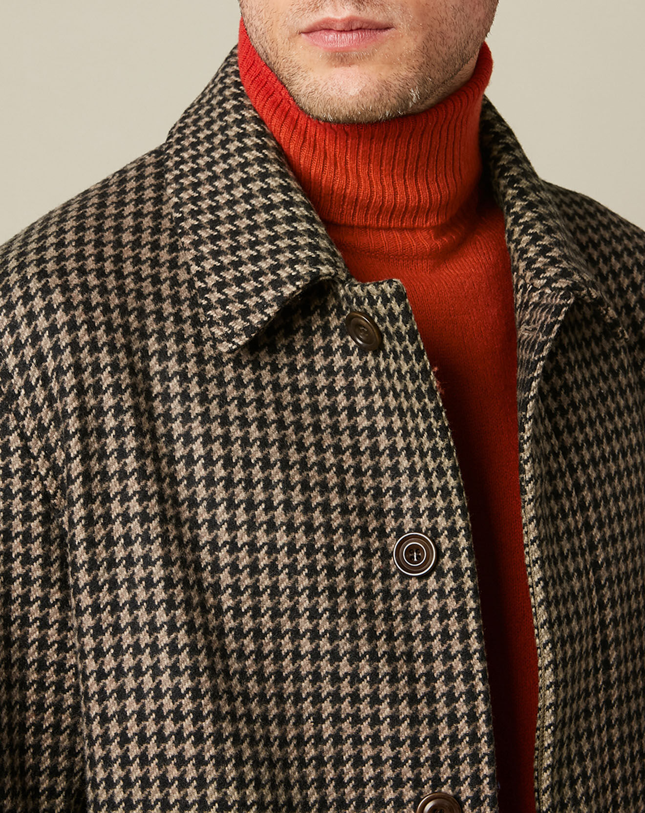 Hartford Manteau en Laine mélangée Cover camel/noir