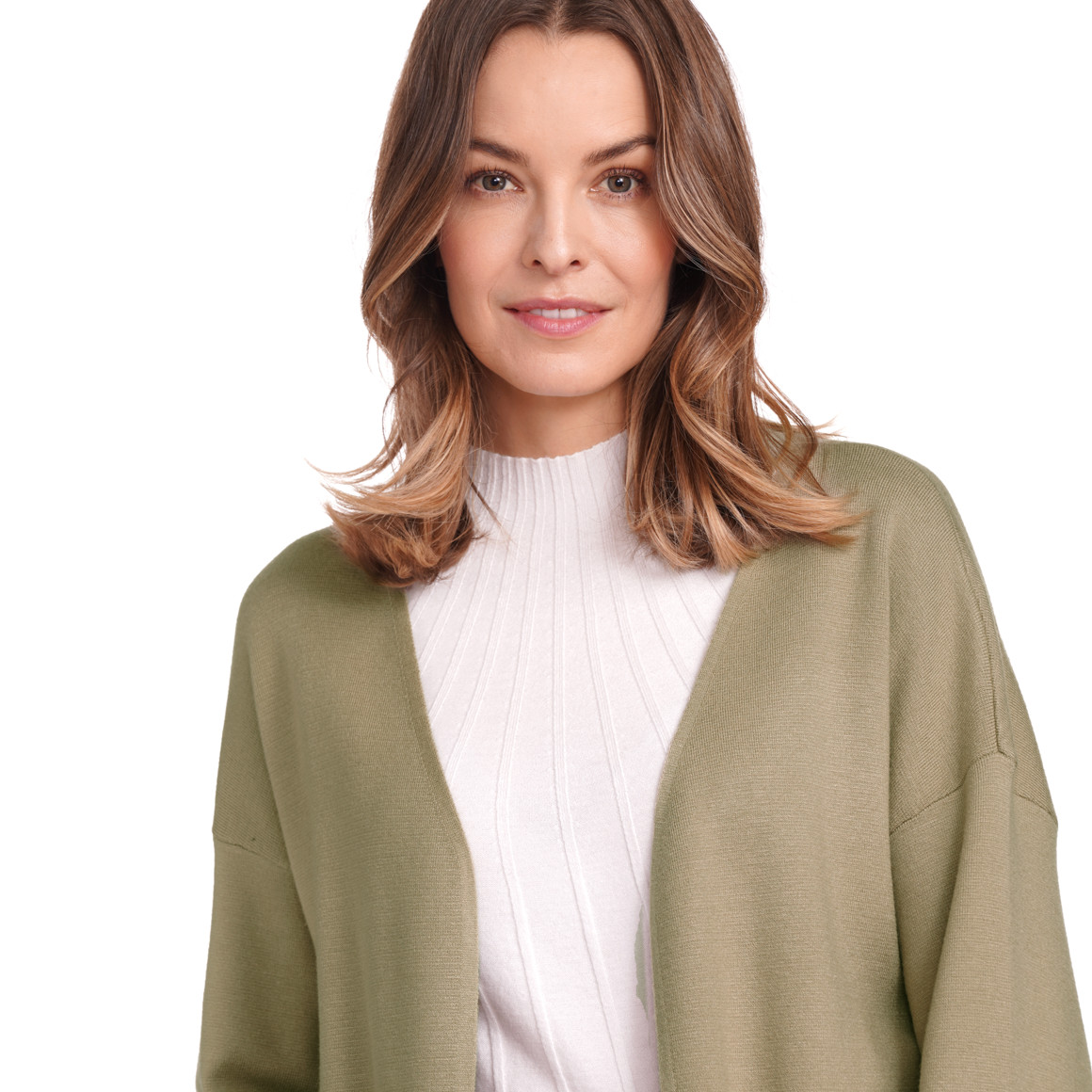 Gina Benotti Damen Strickjacke lang geschnitten helloliv