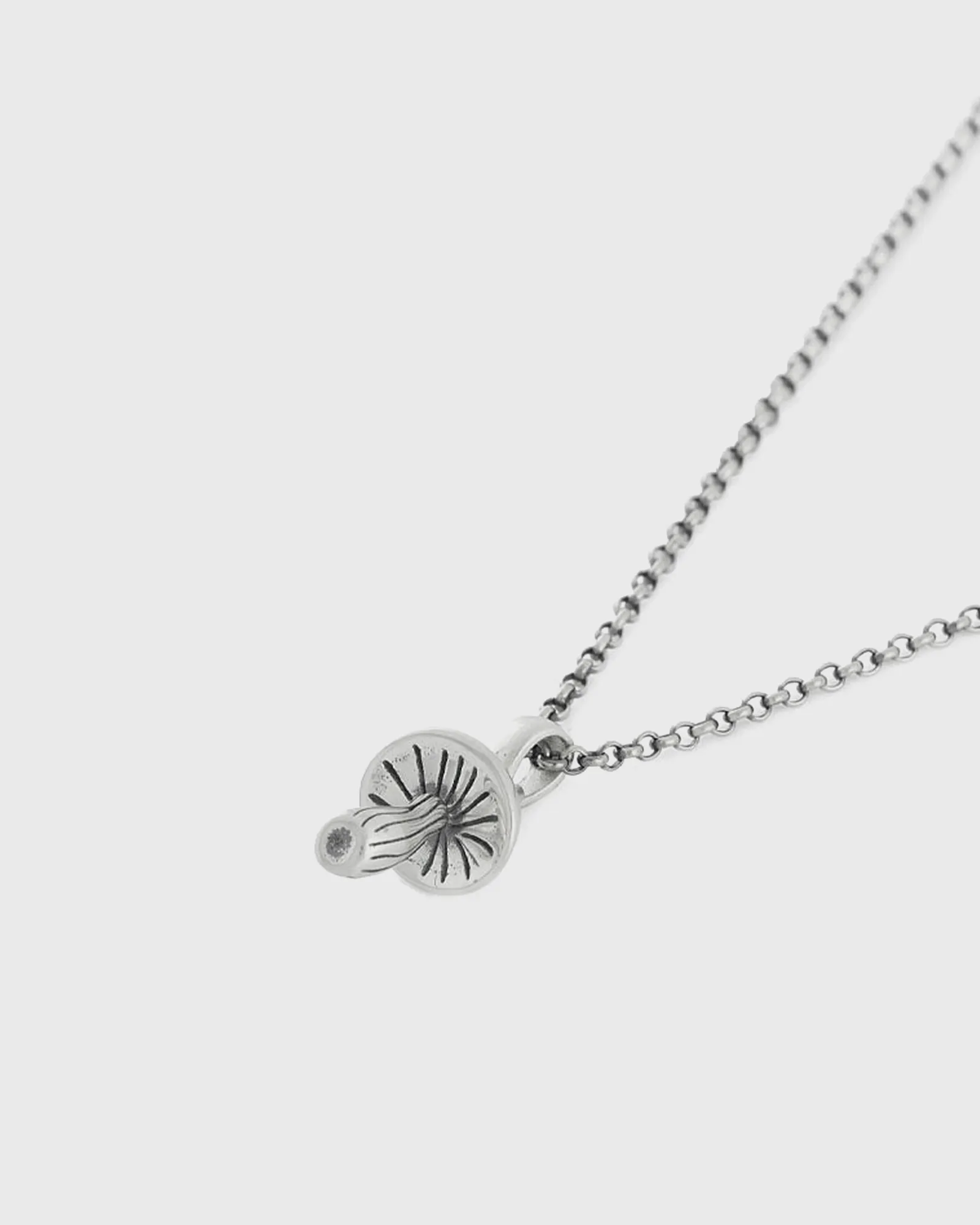 Serge DeNimes Silver Mushroom Necklace