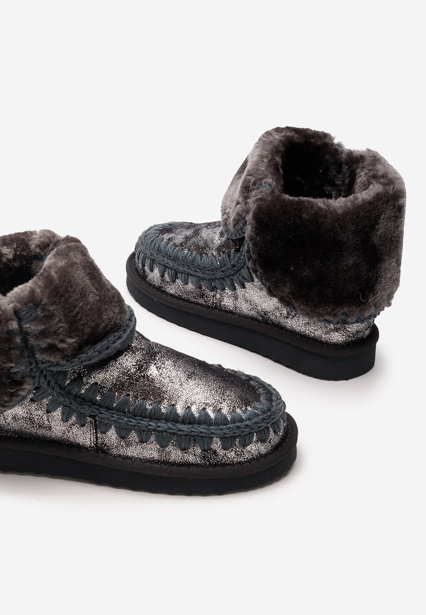 Bottes mocc argent Georgette