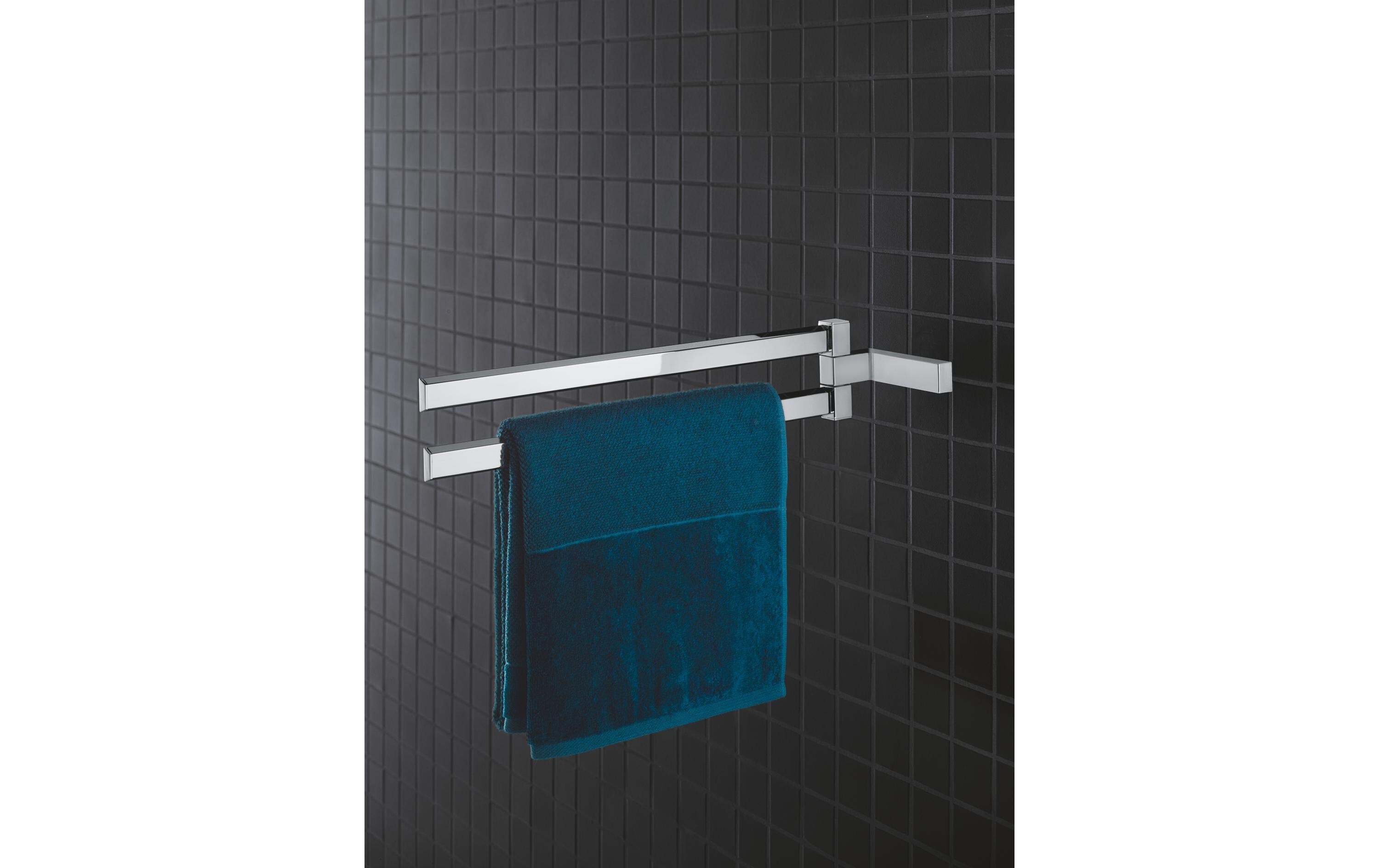 Handtuchhalter Selection Cube, 2-fach<br>Doppel-Handtuchhalter