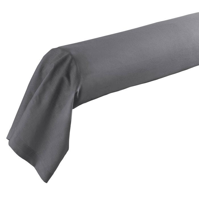 TAIE DE TRAVERSIN 85X185CM LINA GRIS SOURIS