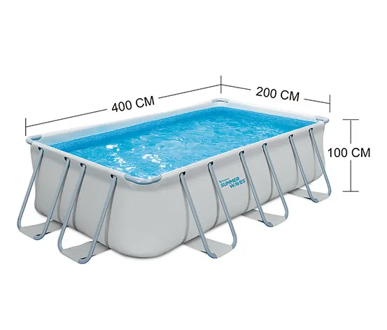 Summer Waves Elite-Frame-Pool, ca. 400 x 200 x 100 cm