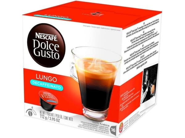 Nescafe Lungo koffeinfrie kapsler til Dolce Gusto 16 stk.