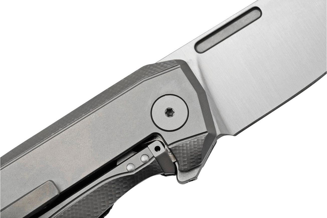 LionSteel Nano NA01-CVB Frame Lock, Magnacut, Black Canvas Micarta, zakmes