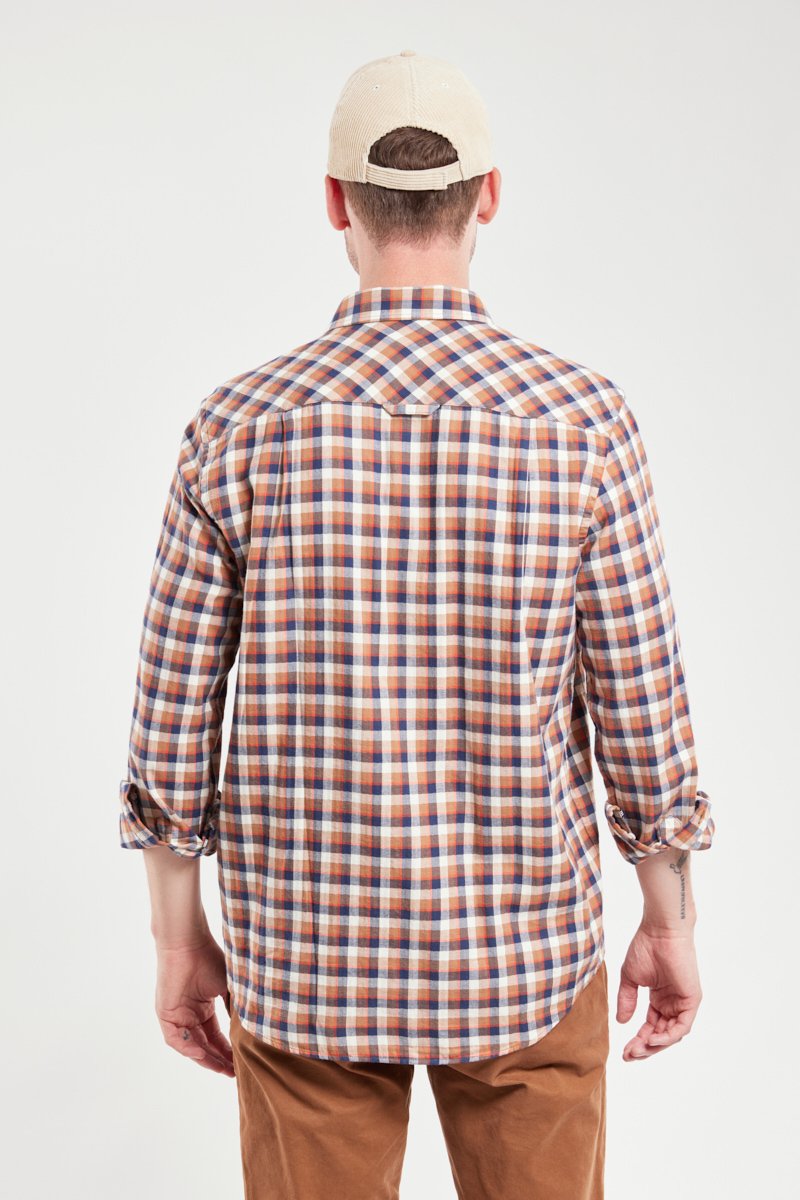 Chemise à carreaux confort - coton