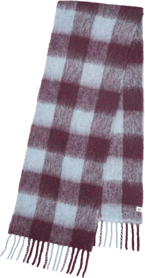Becksöndergaard Check Mincho Scarf Violets purple