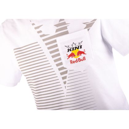 T-Shirt manches courtes Kini Red Bull LINES - Blanc