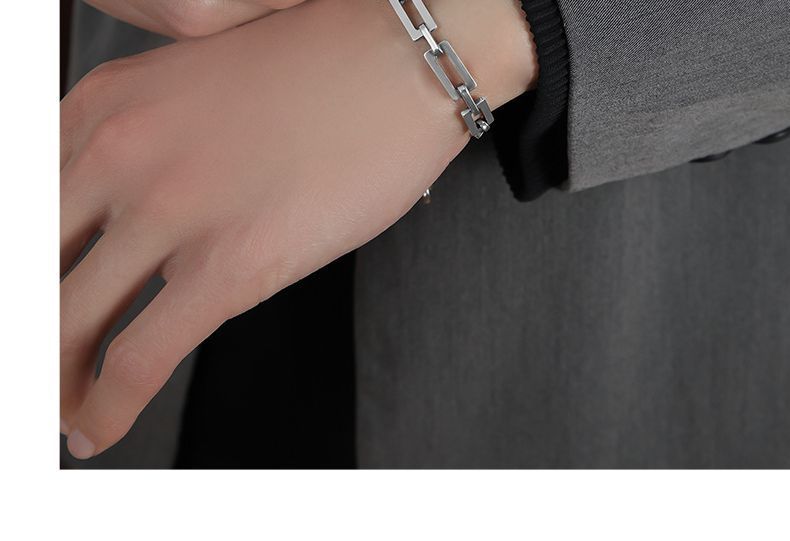 Karina Moon - Dikke gelaagde armband van roestvrij staal