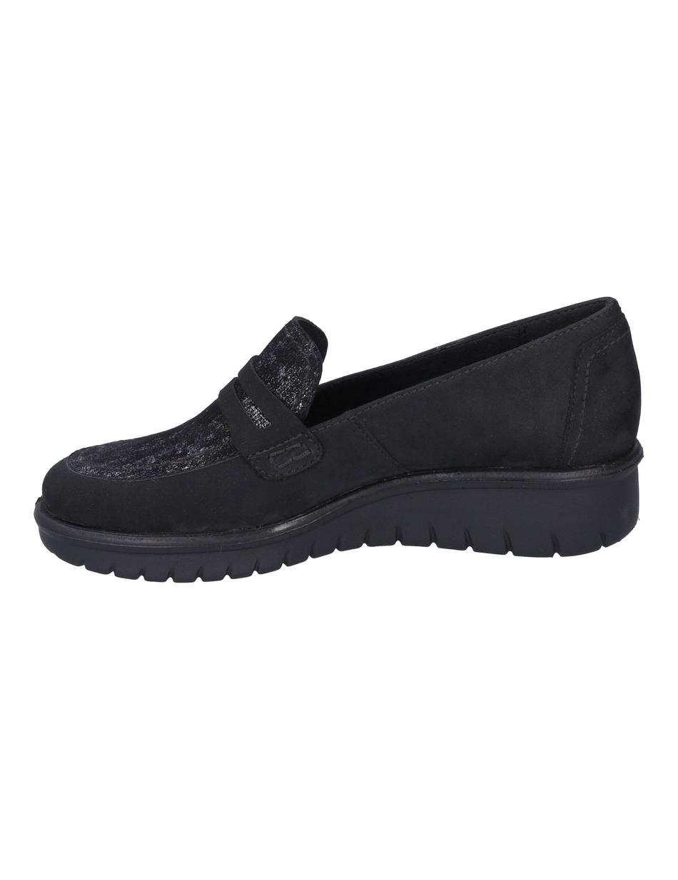 Slipper Calais 87, schwarz-silber