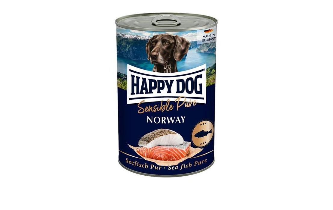Nassfutter Sensible Pure Norway Seefisch, 400 gAlleinfuttermittel für ausgewachsene Hunde