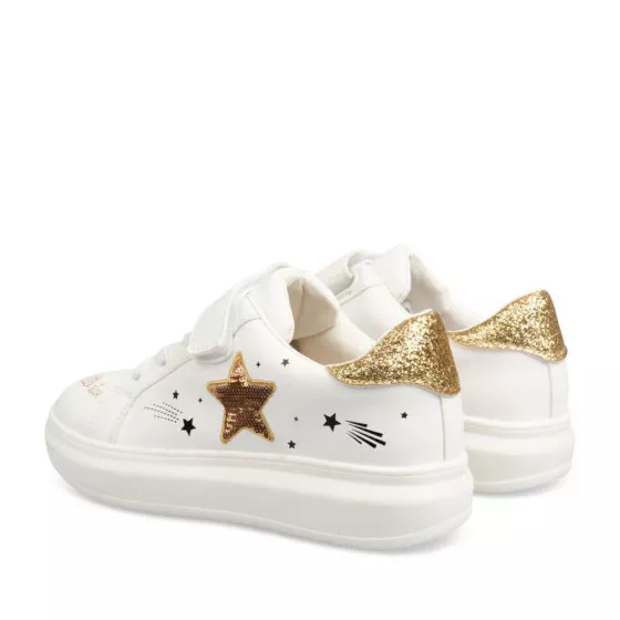 Baskets BLANC LOVELY SKULL