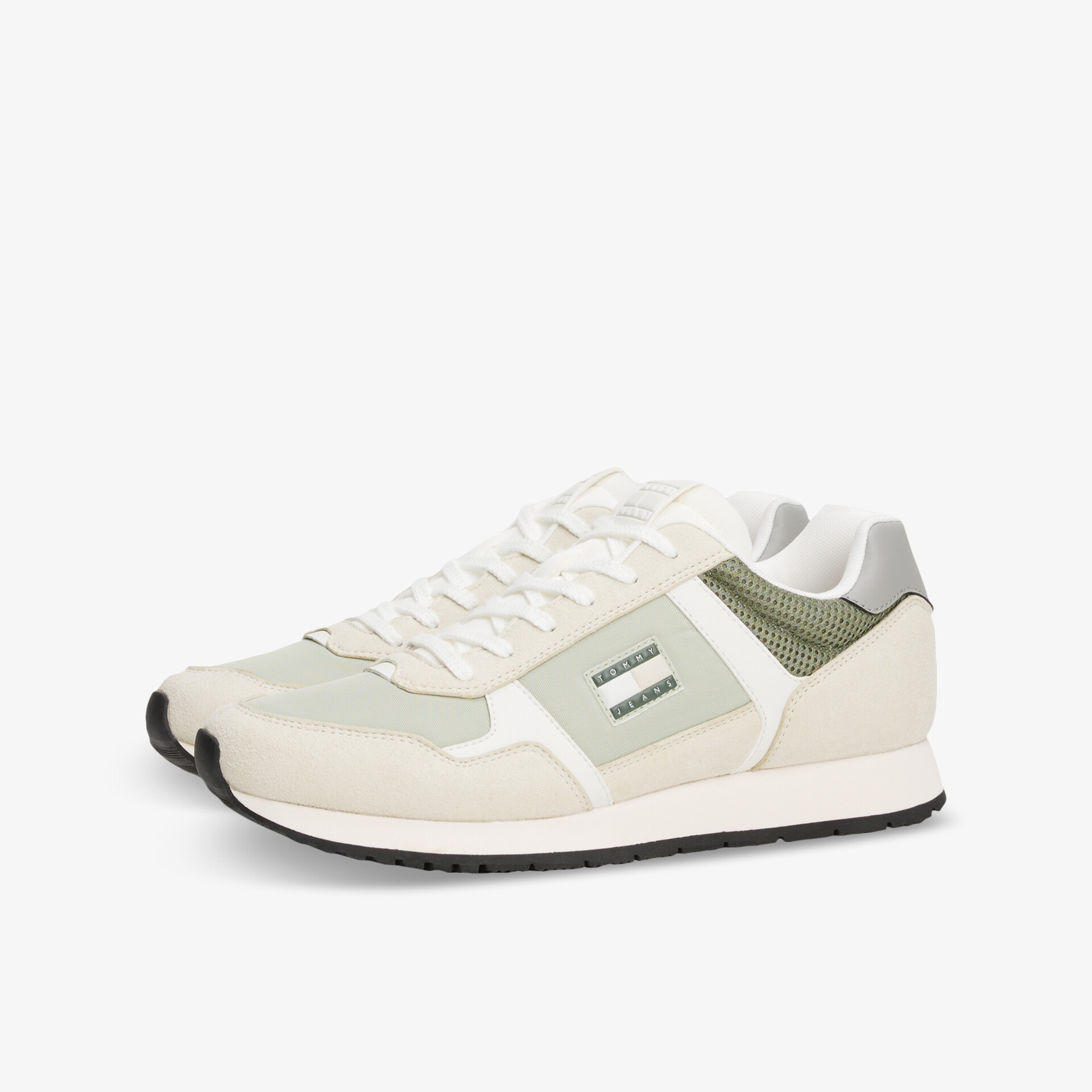 TOMMY JEANS TJM Runner Herren Sneaker Low grün