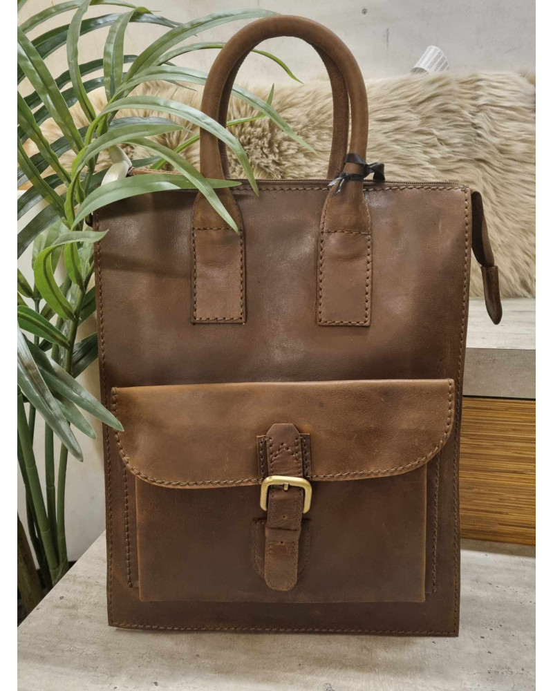Belsac Dame Taske Brown