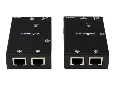 StarTech.com HDMI Over CAT5e / CAT6 Extender with Power Over Cable - 165 ft (50m) HDMI Video/Audio Over Dual Ethernet Cable Extender (ST121SHD50) - Video/audio ekspander - over CAT 5e/6 - op til 50 m - for P/N: ST128HDMI2, SVA12M2NEUA, SVA12M5NA, VID