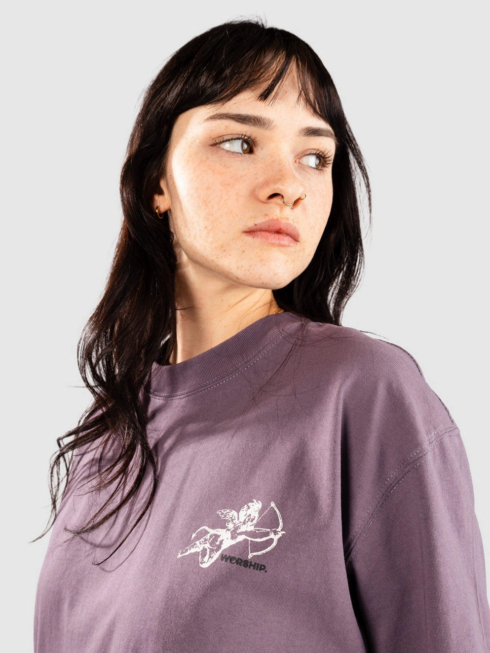 Worship Supplies Cherub Regular Fit T-Shirt purple reign