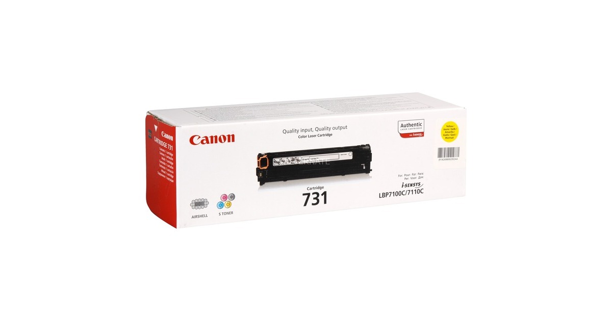 Canon731Y Geel-tonercartridge  (Geel, Geel)
