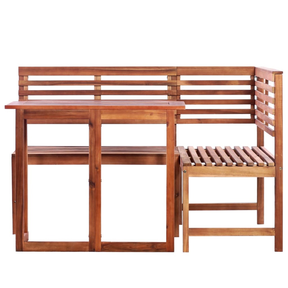 Mobilier de bistro 2 pièces bois d'acacia massif