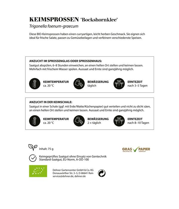 Dehner Bio-Keimsprossen 'Bockshornklee'