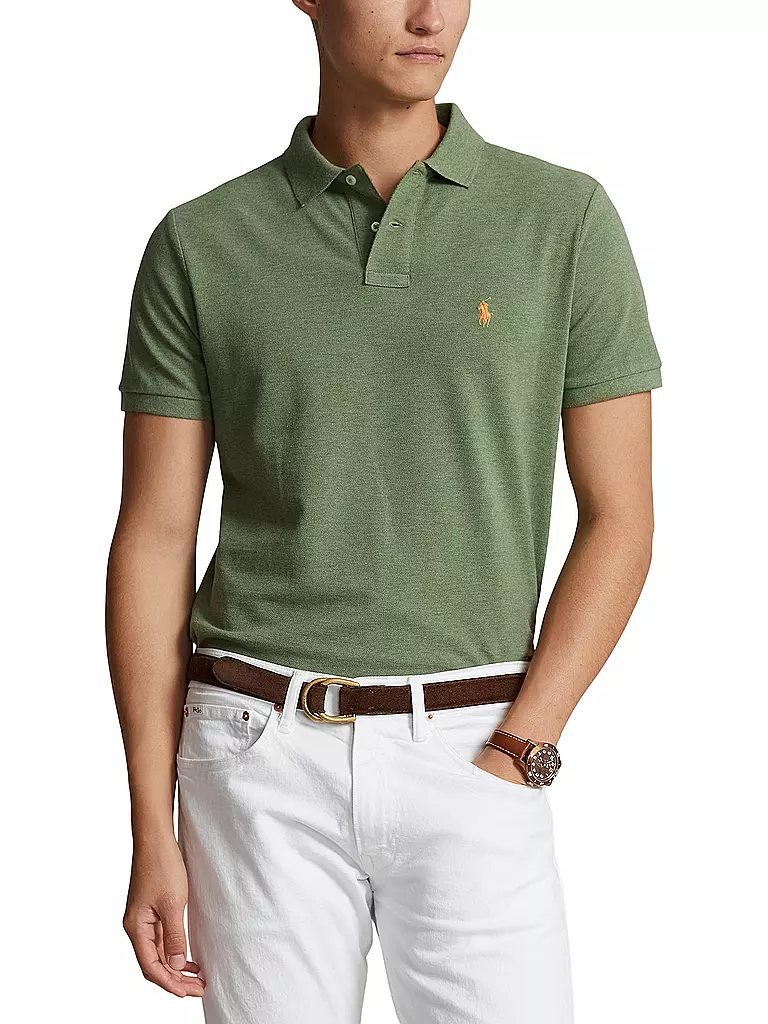 POLO RALPH LAUREN Poloshirt Custom Slim Fit olive