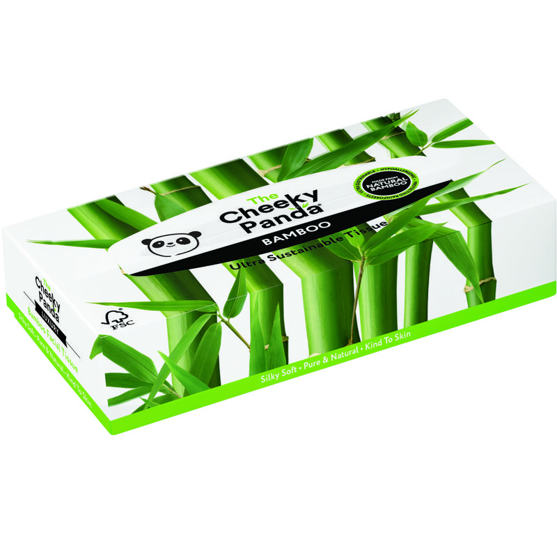 The Cheeky Panda Bamboo Tissues Box 3Laags (80 stuks)